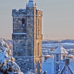 Tower in snow